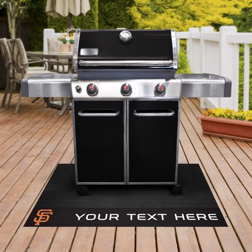 San Francisco Giants Personalized Grill Mat - Team Auto Mats