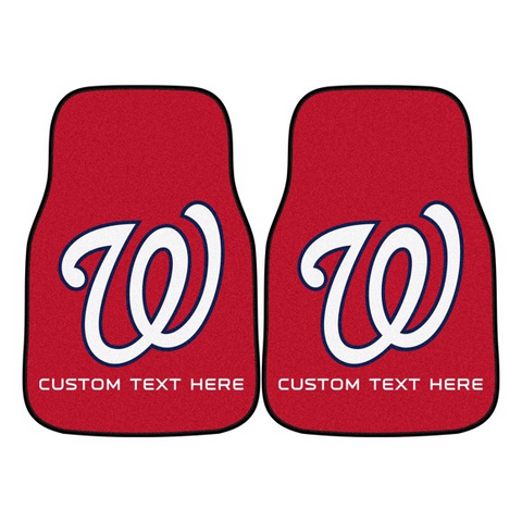 MLB - Washington Nationals 2-piece Carpet Car Mat Set 17