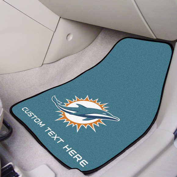 NFL - Miami Dolphins 2-piece Carpet Car Mat Set 17