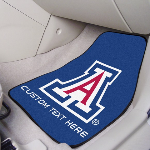 University of Arizona 2-piece Carpet Car Mat Set 17