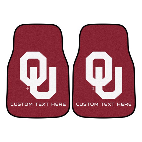 University of Oklahoma 2-piece Carpet Car Mat Set 17