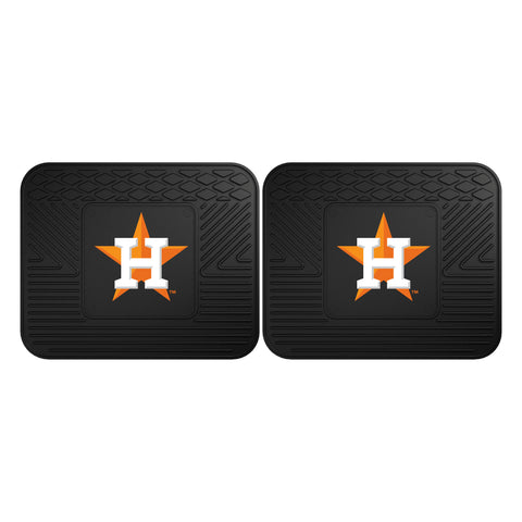Houston Astros MLB 4pc Floor Mats Set (Front and Rear) - Heavy Duty-Cars, Trucks, SUVs