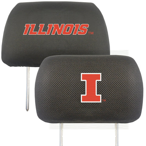 University of Illinois Set of 2 Headrest Covers