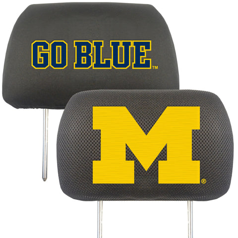 University of Michigan Set of 2 Headrest Covers