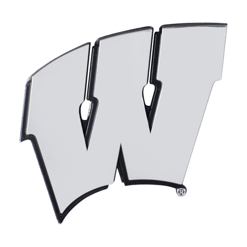 Wisconsin Badgers 3D Chrome Emblem - Team Auto Mats