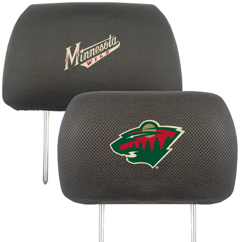 NHL - Minnesota Wild Set of Set of 2 Headrest Covers