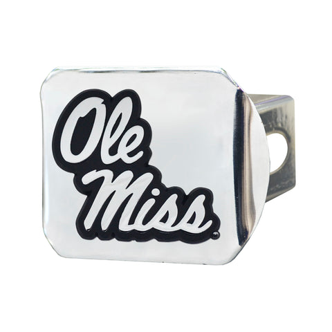 University of Mississippi (Ole Miss) Chrome Hitch Cover - Chrome 3.4