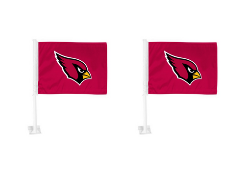 NFL - Arizona Cardinals  Set Of 2 Car Flags ( Each 11