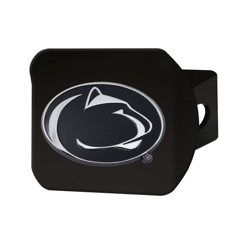 Penn State Nittany Lions Chrome Hitch Cover - Black 3.4
