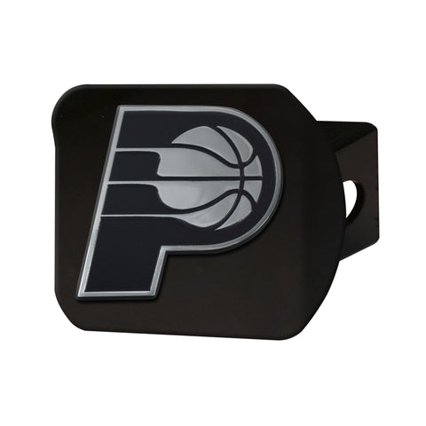 Indiana Pacers Chrome Hitch Cover - Black 3.4