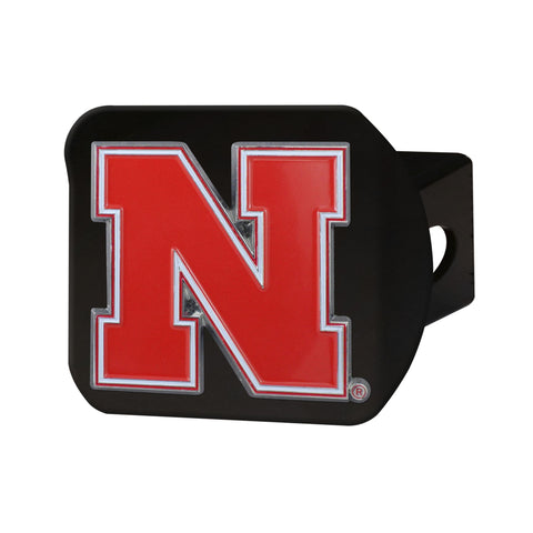 Nebraska Cornhuskers Color Hitch Cover - Black 3.4