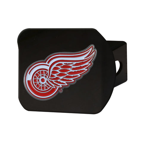 Detroit Red Wings Color Hitch Cover - Black 3.4