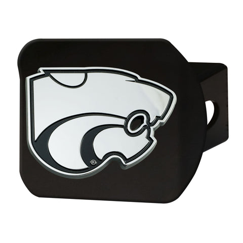 Kansas State Wildcats Chrome Hitch Cover - Black 3.4