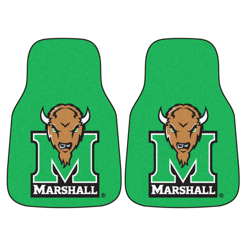 Marshall Thundering Herd 2-pc Carpet Car Mats