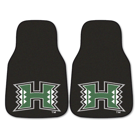 Hawaii Warriors 2-pc Carpet Car Mats