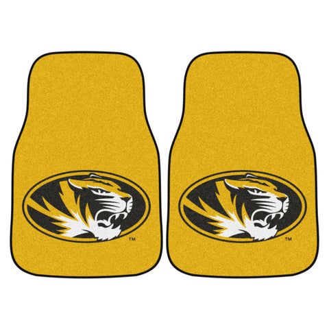 Missouri Tigers 2-pc Carpet Car Mats