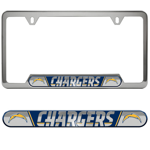 Los Angeles Chargers Embossed License Plate Frame - Team Auto Mats