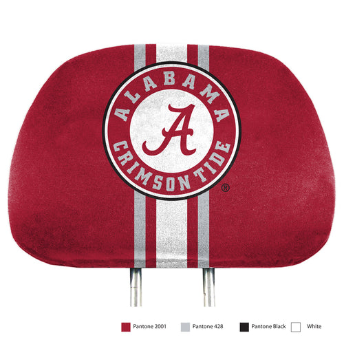 Alabama Crimson Tide Two-Pack Printed Headrest Covers - Team Auto Mats