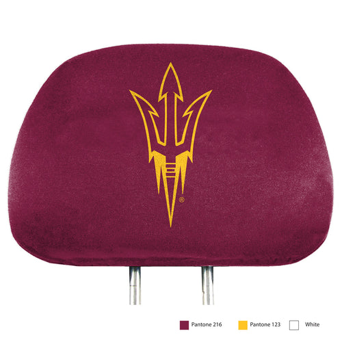 Arizona State Sun Devils Two-Pack Printed Headrest Covers - Team Auto Mats