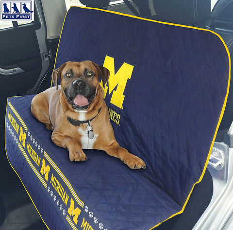 Michigan Wolverines Pet Car Seat Cover