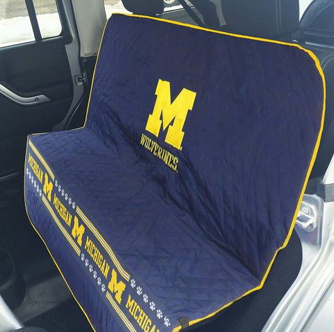 Michigan Wolverines Pet Car Seat Cover