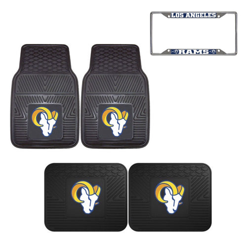 Los Angeles Rams Accessories, Car Mats & License Plate Frame - Team Auto Mats