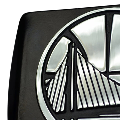 Golden State Warriors Chrome Hitch Cover - Black 3.4