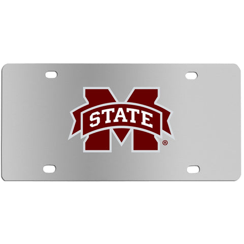 Mississippi St. Bulldogs Steel License Plate Wall Plaque
