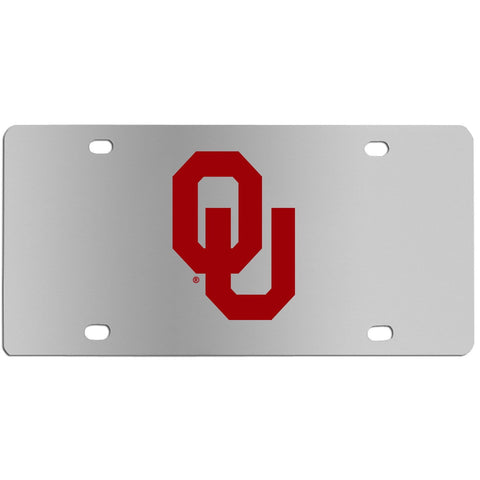 Oklahoma Sooners Steel License Plate Wall Plaque