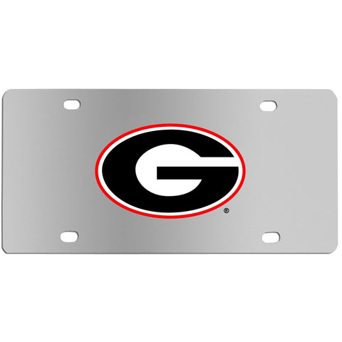 Georgia Bulldogs Steel License Plate Wall Plaque