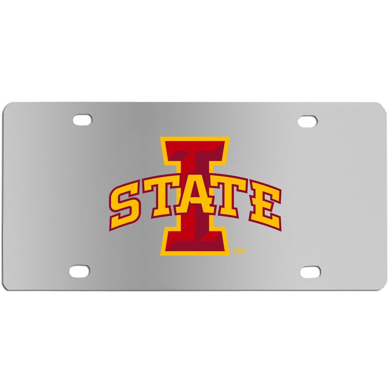 Iowa St. Cyclones Steel License Plate Wall Plaque