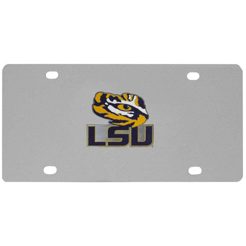 LSU Tigers Steel License Plate