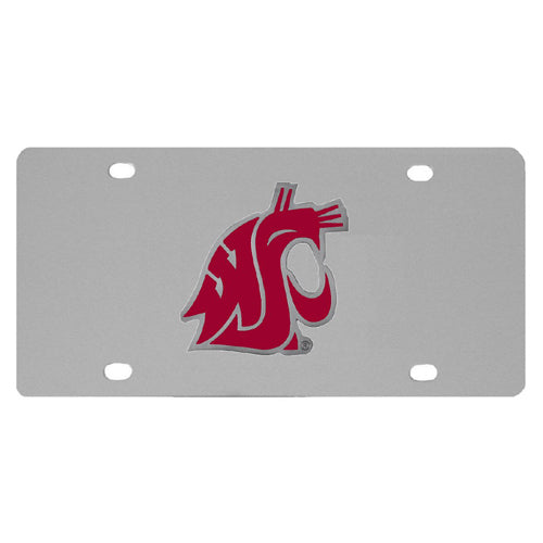 Washington St. Cougars Steel License Plate