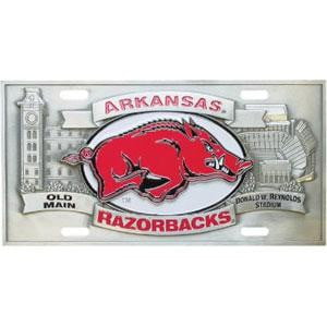 Arkansas Razorbacks Collector's License Plate