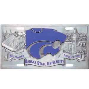 Kansas St. Wildcats Collector's License Plate