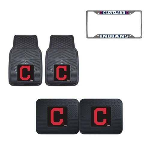 Cleveland Indians Accessories, Car Mats & License Plate Frame - Team Auto Mats