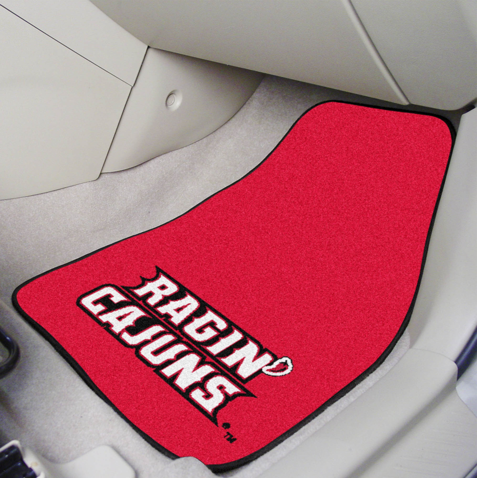 Louisiana Ragin' Cajuns 2-pc Carpet Car Mats