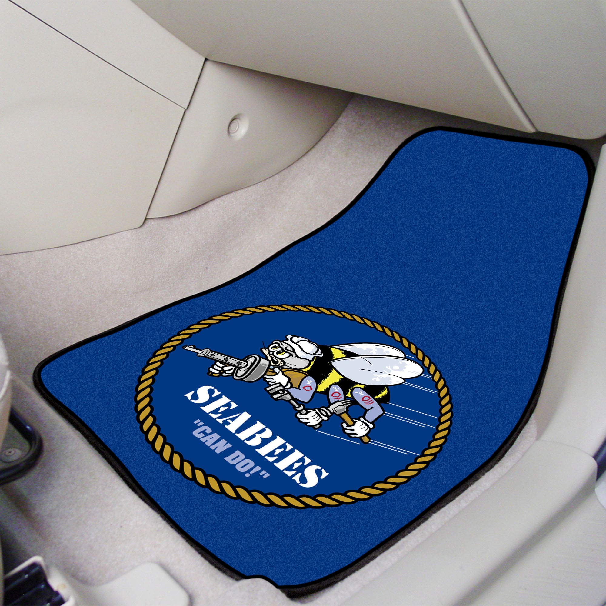 U.S. Navy 2-pc Carpet Car Mats - 
