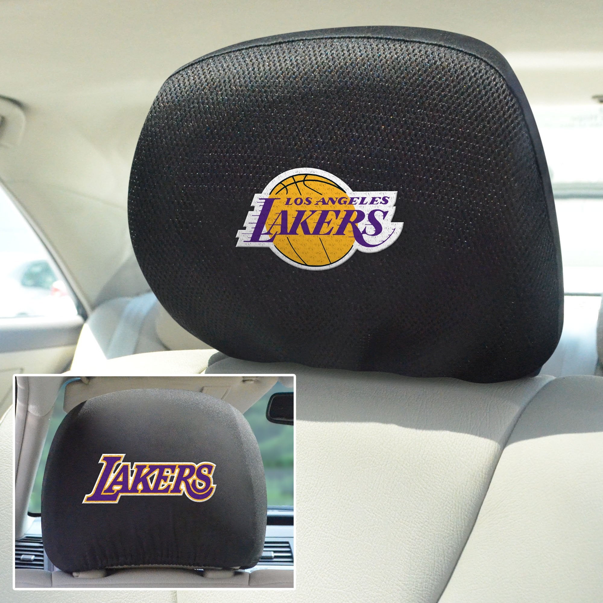 NBA - Los Angeles Lakers Set of Set of 2 Headrest Covers