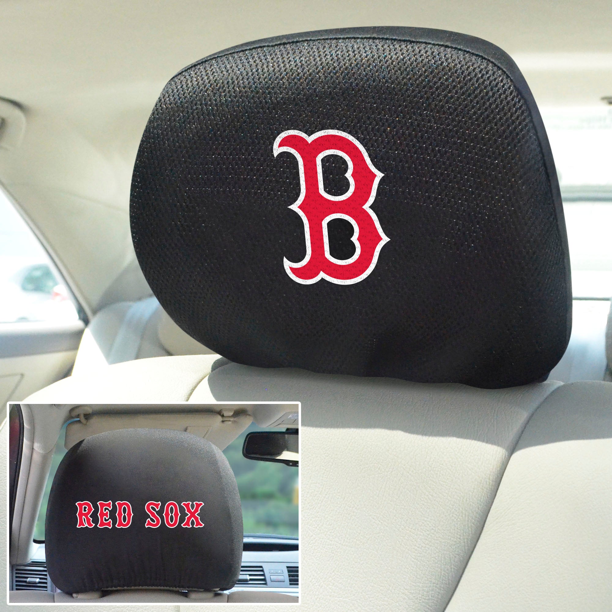 MLB - Boston Red Sox Set of 2 Head Rest Covers 10