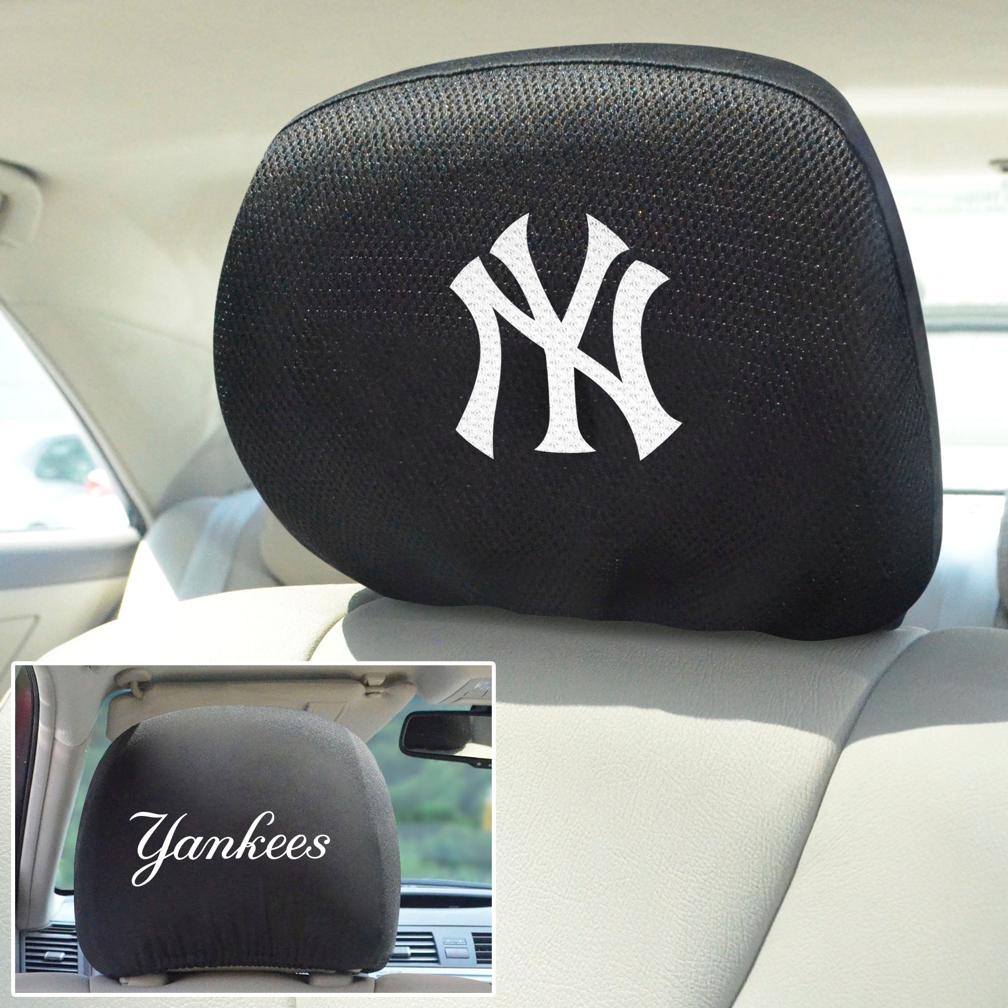 MLB - New York Yankees Set of 2 Head Rest Covers 10