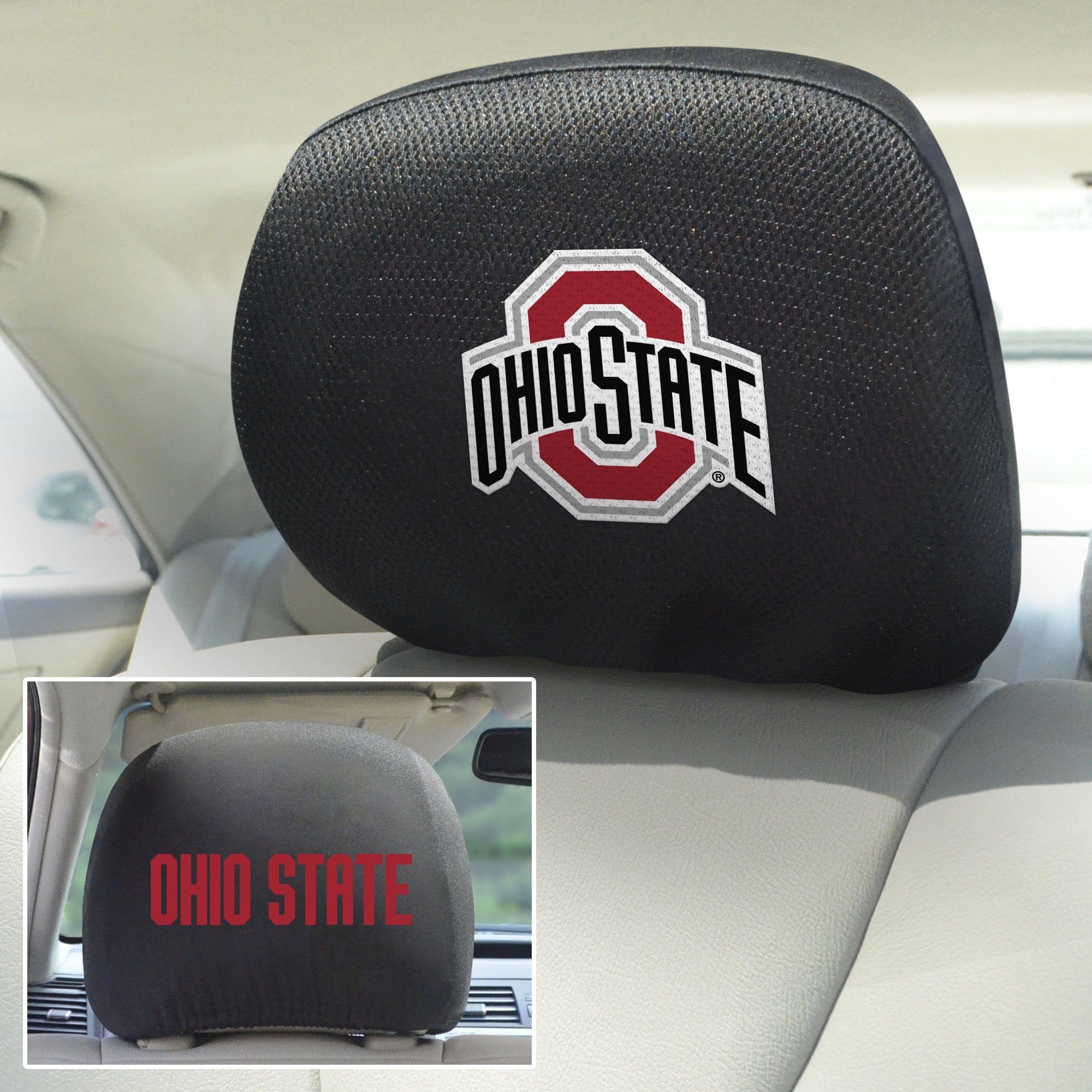 Ohio State Buckeyes Set of 2 Headrest Covers