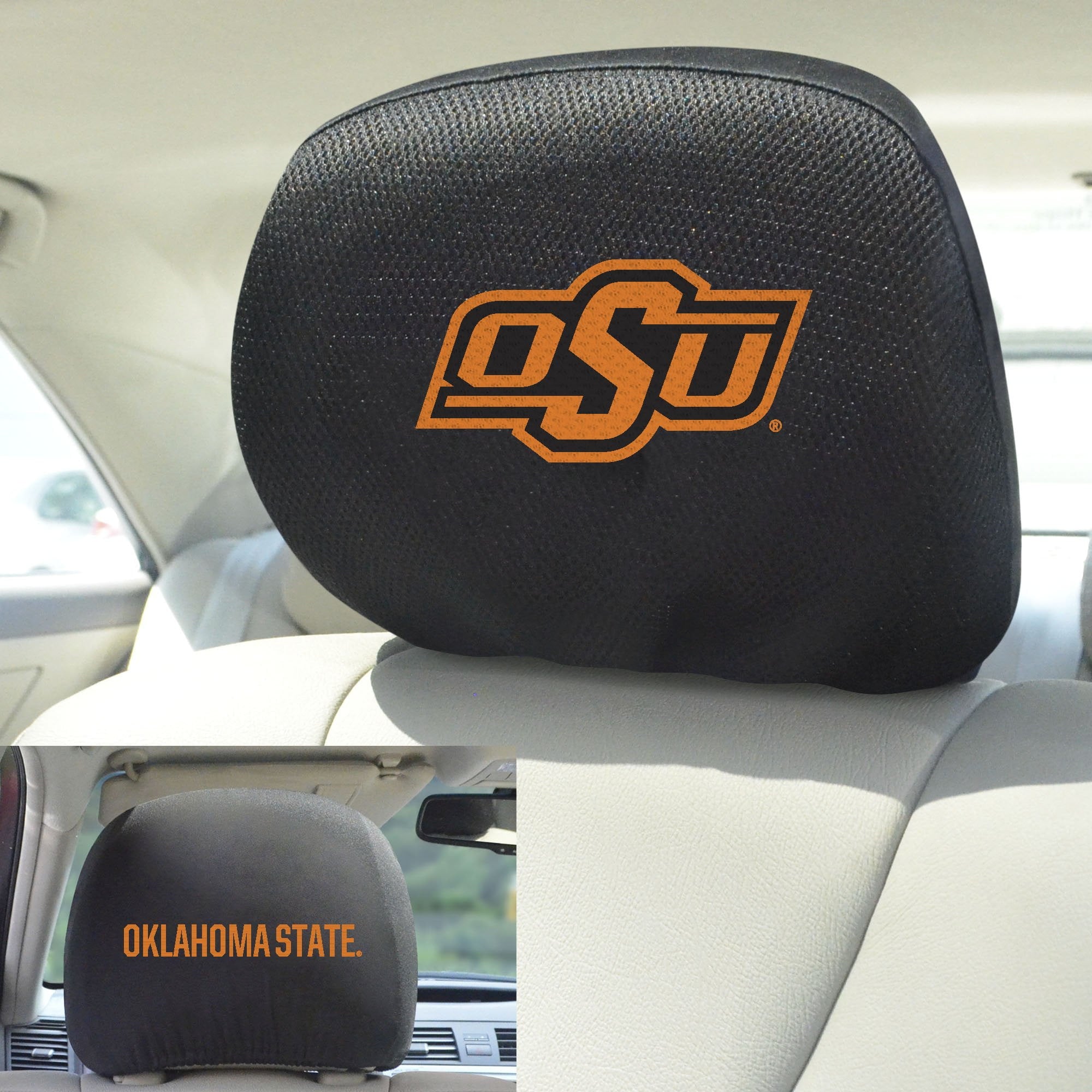 Oklahoma State Cowboys Set of 2 Headrest Covers