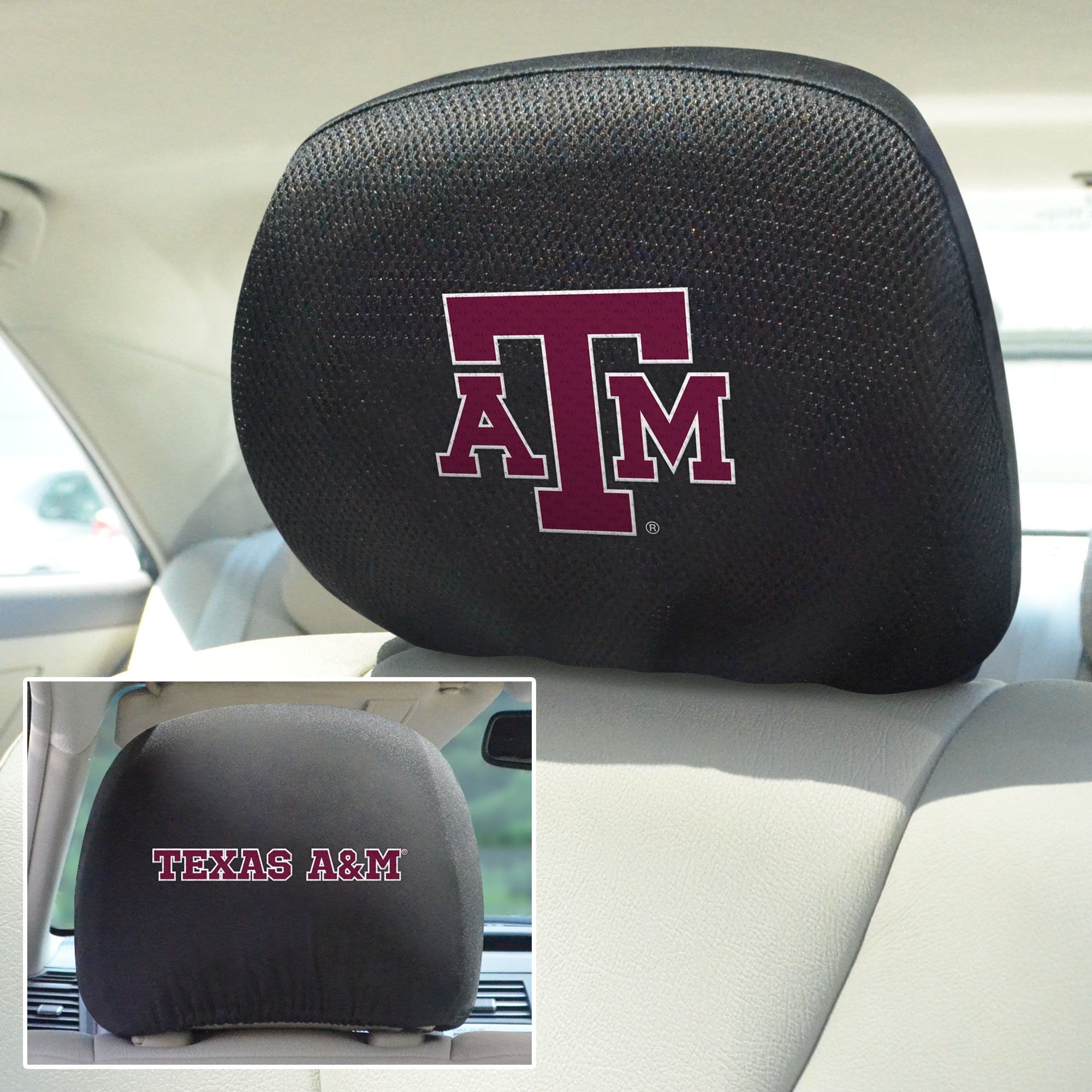 Texas A&M Aggies Set of 2 Headrest Covers