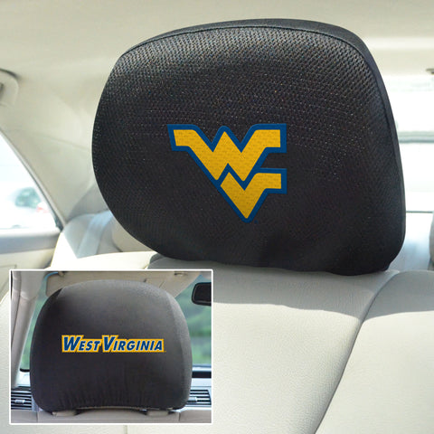 West Virginia University Set of 2 Headrest Covers