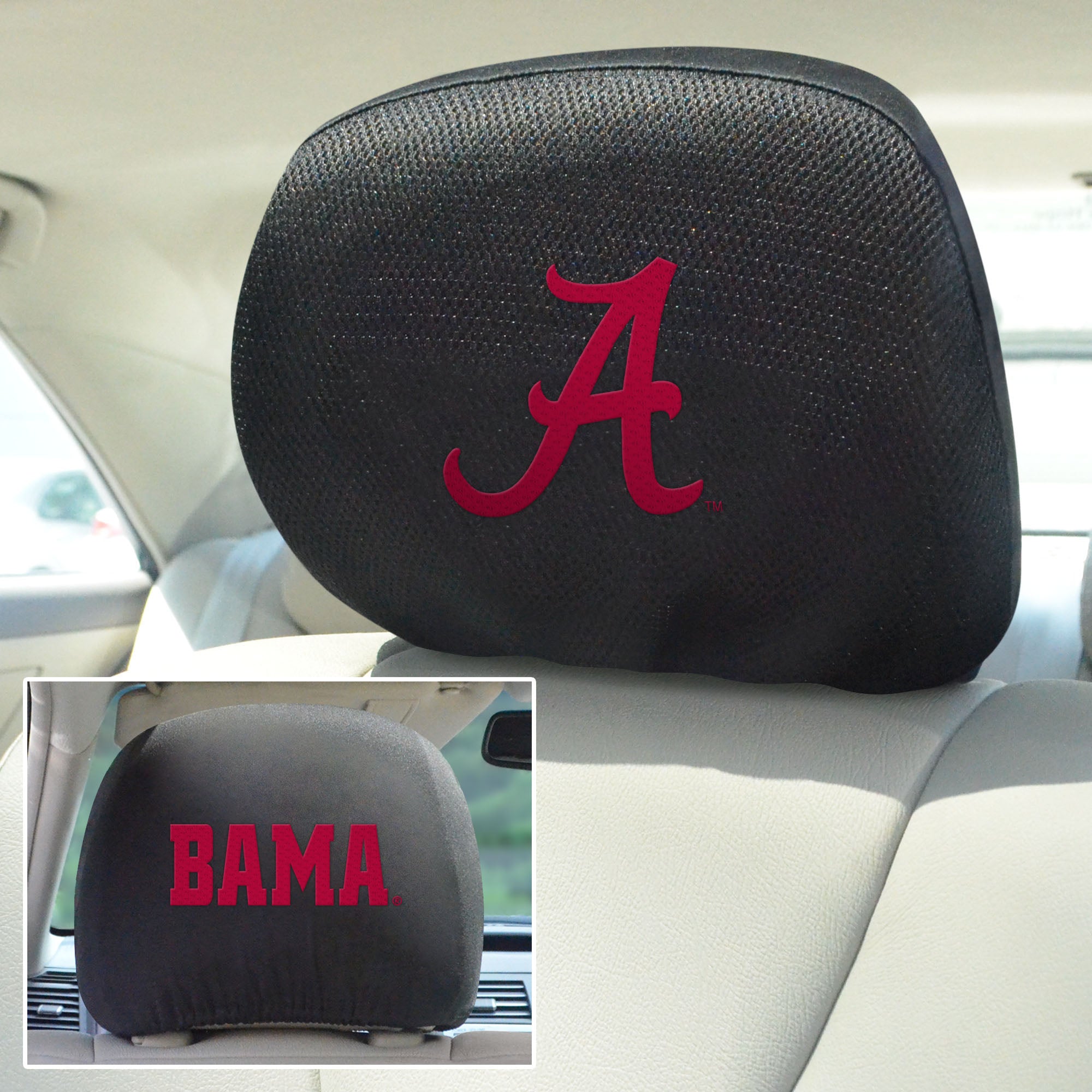 University of Alabama Set of 2 Headrest Covers
