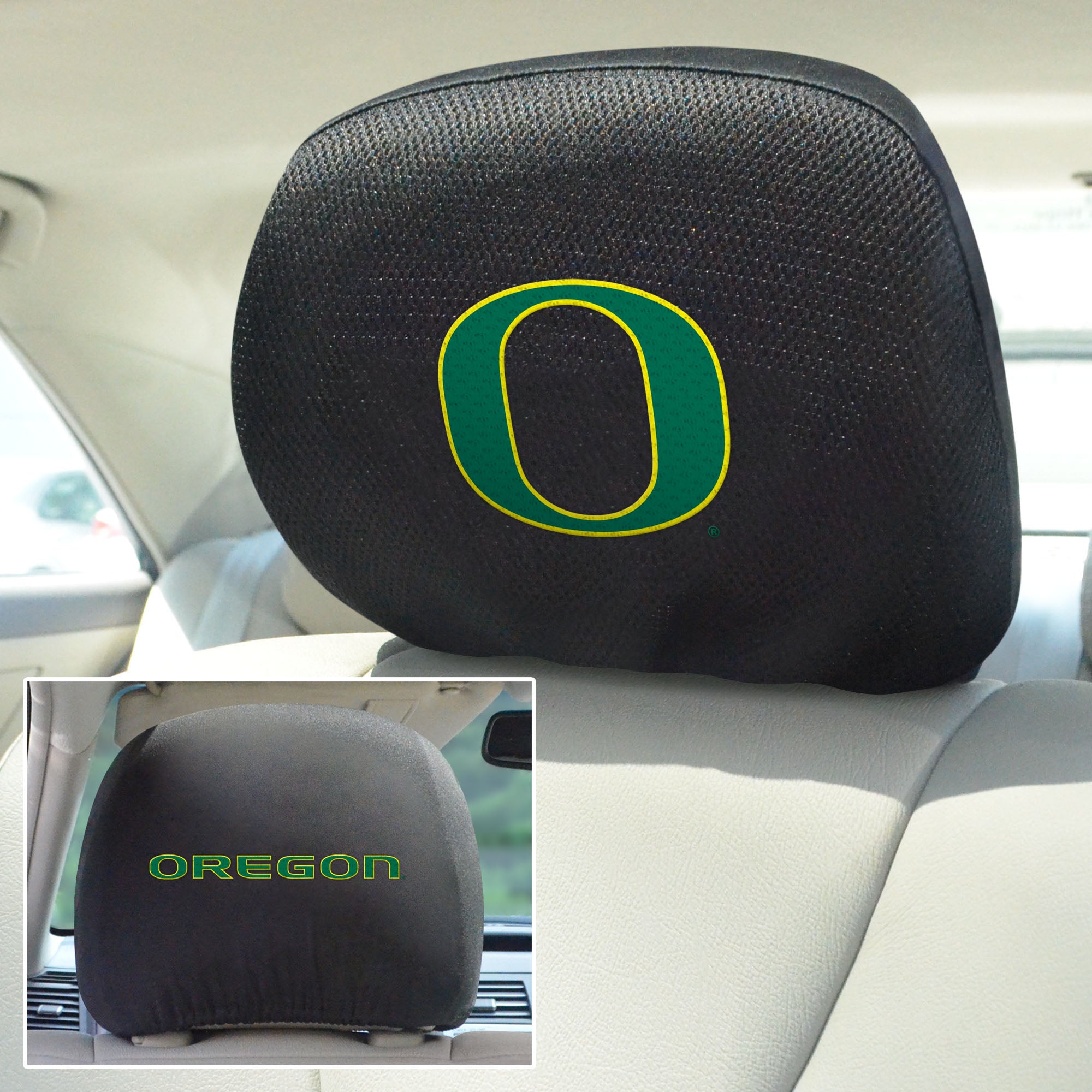 University of Oregon Set of 2 Headrest Covers