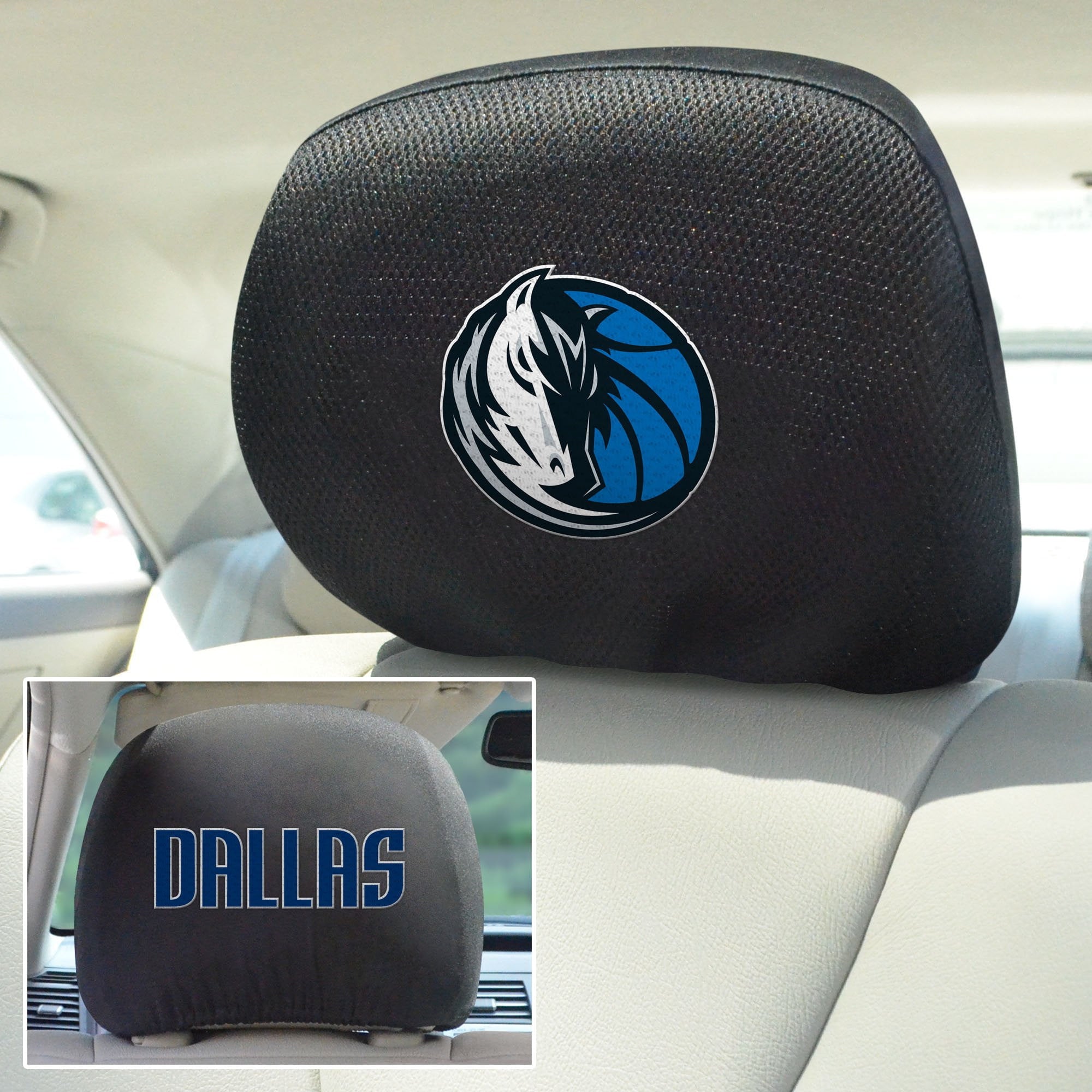 NBA - Dallas Mavericks Set of Set of 2 Headrest Covers