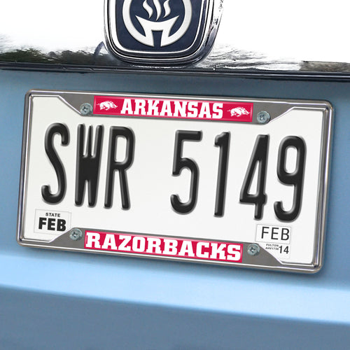 Arkansas Razorbacks License Plate Frame - Team Auto Mats