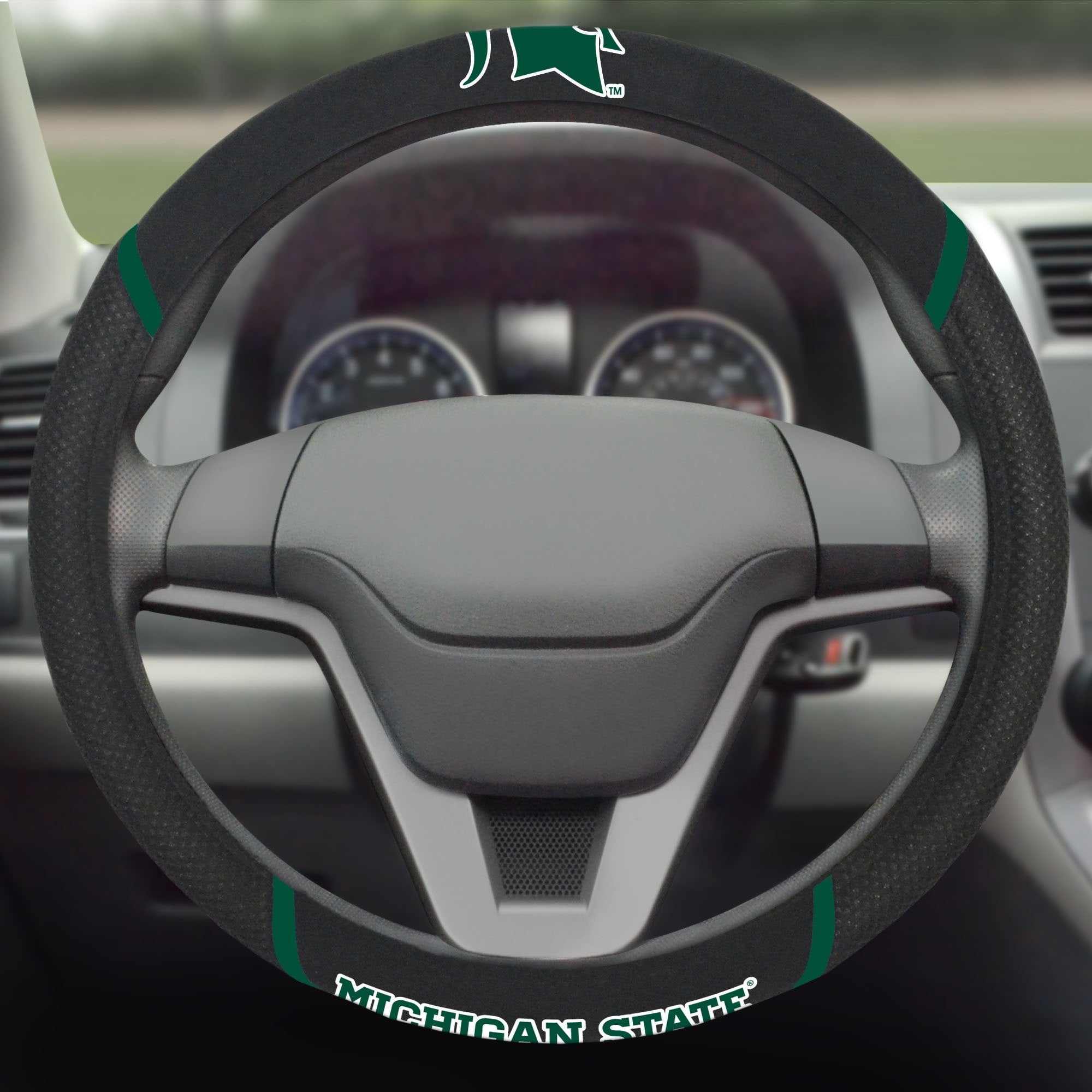 Michigan State Spartans Steering Wheel Cover 15
